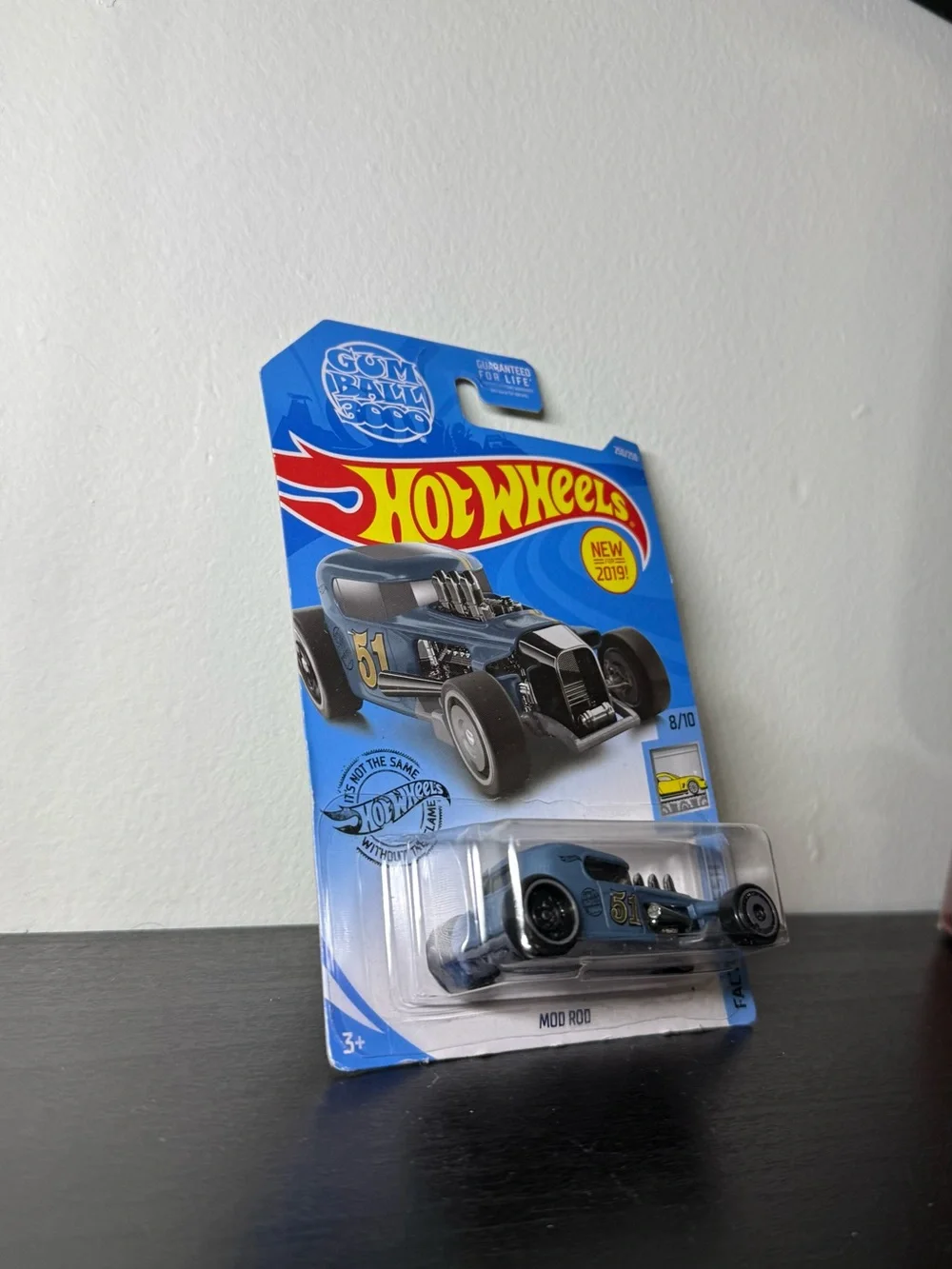 2019 Hot Wheels #250 Blue Mod Rod Gumball 3000 Car